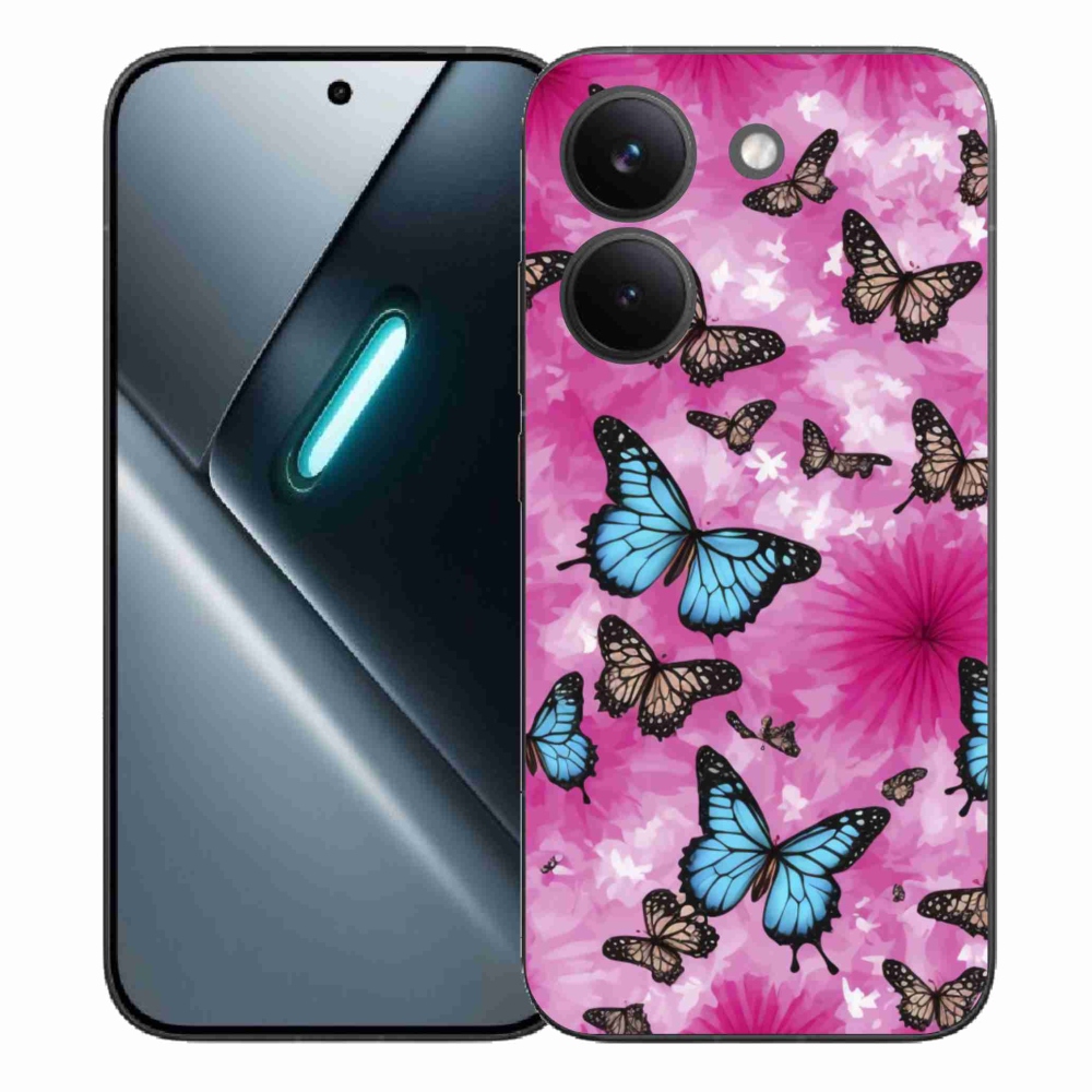 Gél borítás mmCase a Xiaomi Poco X8 Pro számára - pillangókert