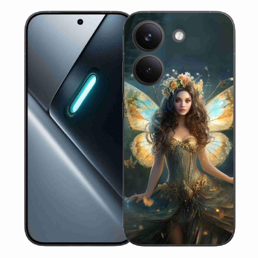 Gél borítás mmCase a Xiaomi Poco X8 Pro számára - pillangó nő