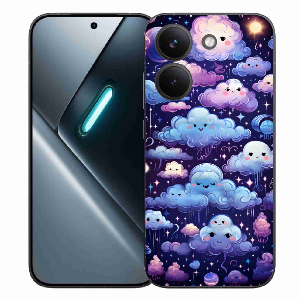 Gél borítás mmCase a Xiaomi Poco X8 Pro számára - felhők