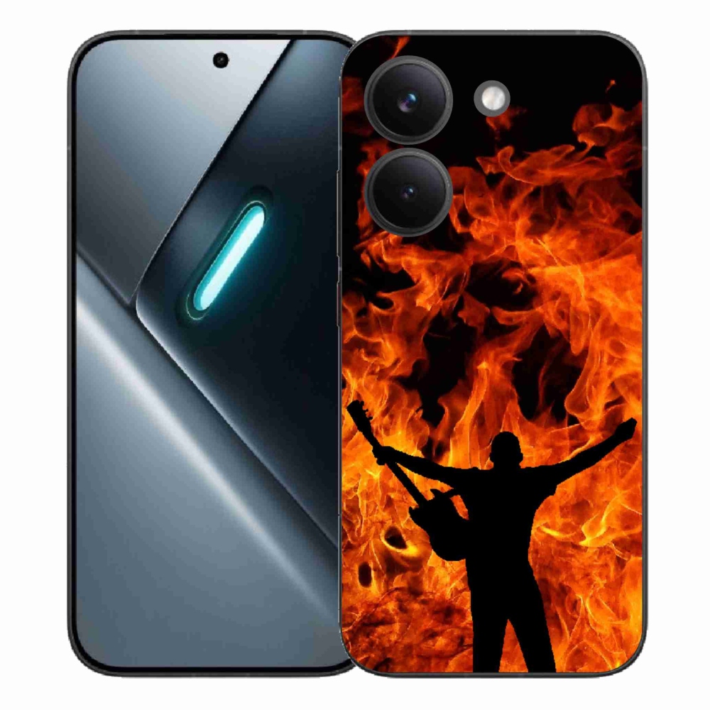 Gélburkolat mmCase a Xiaomi Poco X8 Pro számára - zenész és tűz