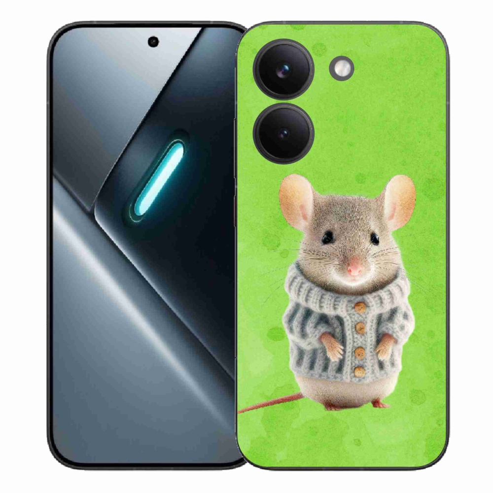 Gél borítás mmCase a Xiaomi Poco X8 Pro számára - egér pulóverben