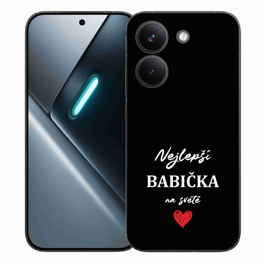 Gél borító mmCase a Xiaomi Poco X8 Pro - a legjobb nagymama 1 fekete háttérrel