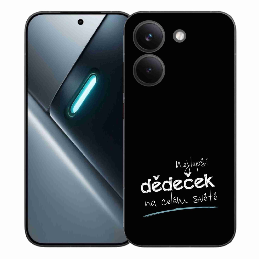 Gél borító mmCase a Xiaomi Poco X8 Pro - a legjobb nagypapa 3 fekete háttérrel