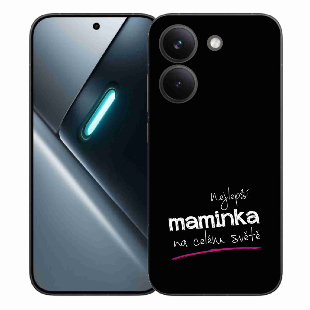 Gél borító mmCase a Xiaomi Poco X8 Pro - legjobb anya 4 fekete háttérrel