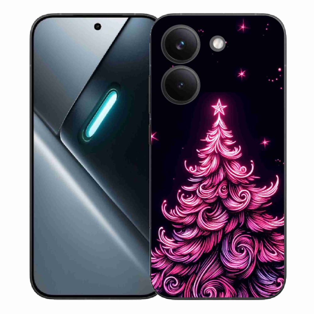 Gél borítás mmCase a Xiaomi Poco X8 Pro számára - neon karácsonyfa 2