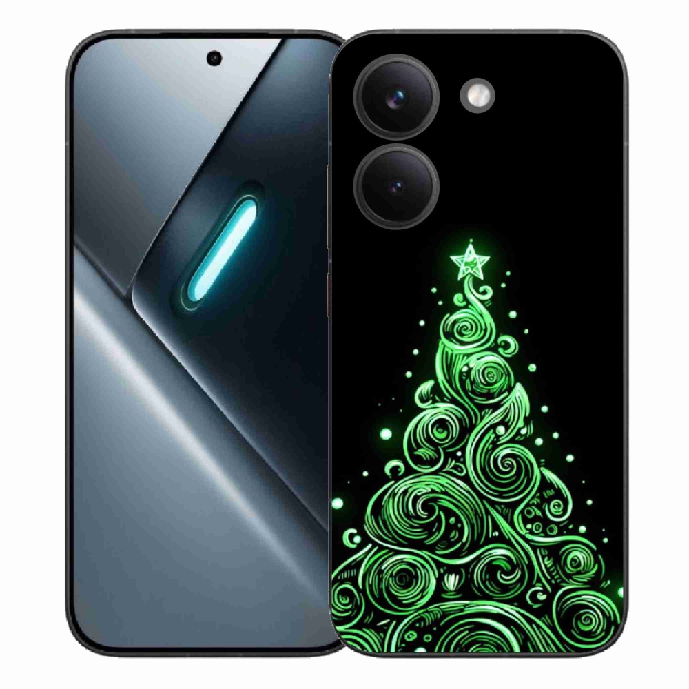 Gél borítás mmCase a Xiaomi Poco X8 Pro számára - neon karácsonyfa 3