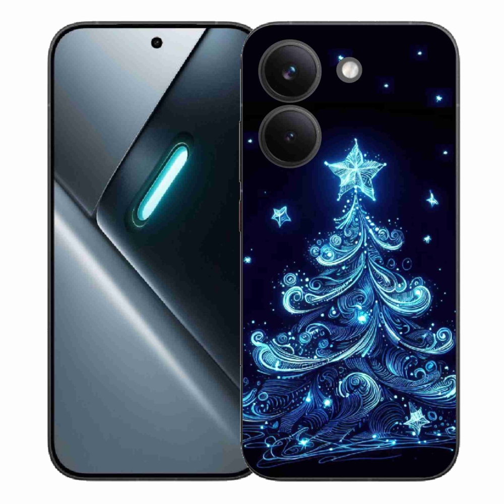 Gél borítás mmCase a Xiaomi Poco X8 Pro számára - neon karácsonyfa 4