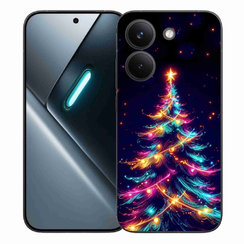 Gél borítás mmCase a Xiaomi Poco X8 Pro számára - neon karácsonyfa