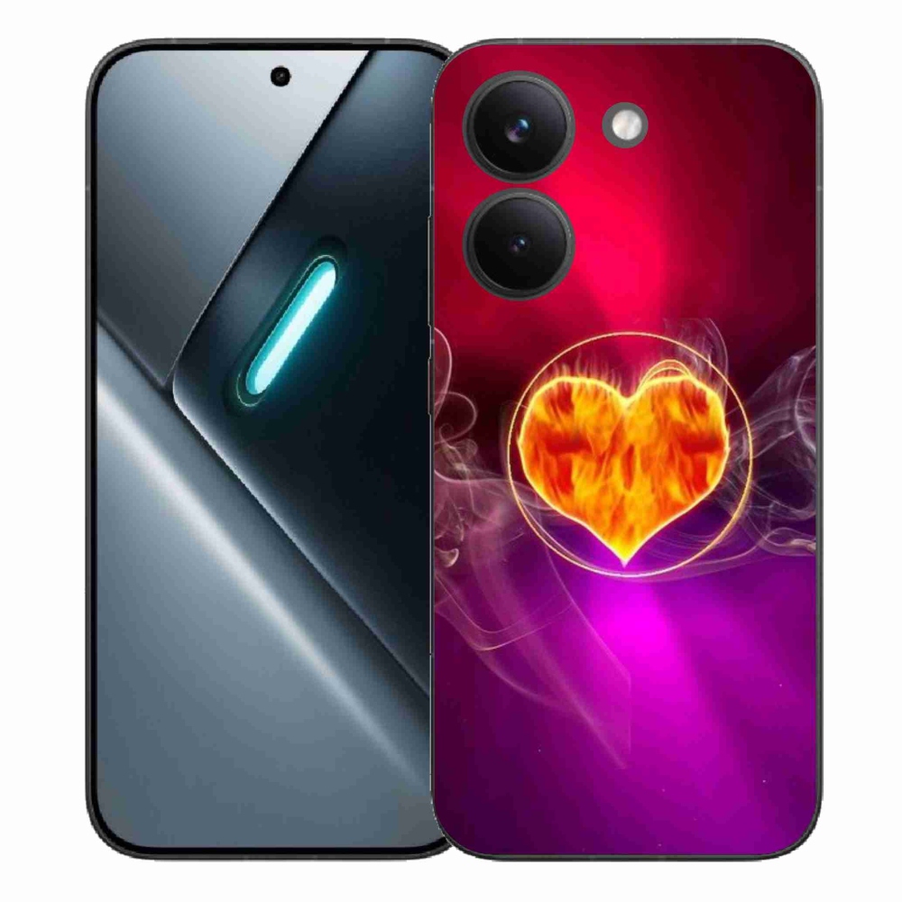 Gél borítás mmCase a Xiaomi Poco X8 Pro számára - tüzes szív