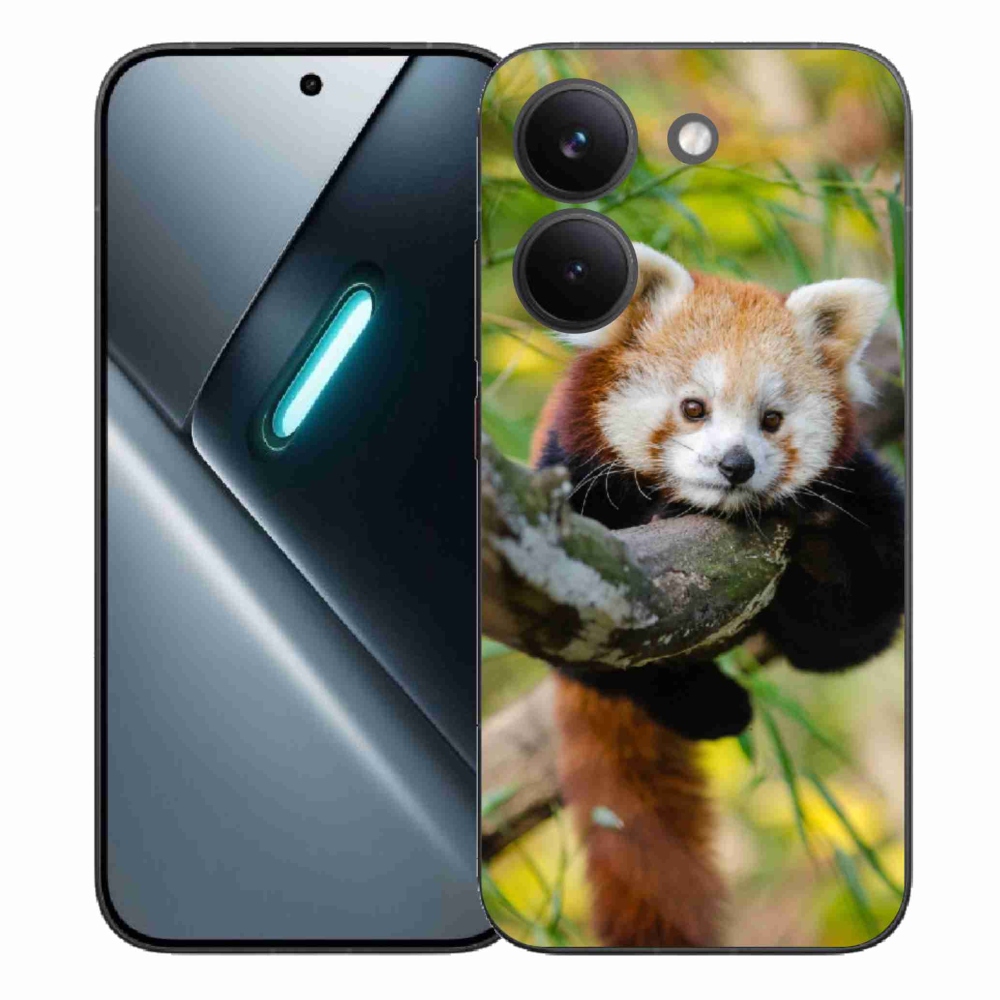 Gél borítás mmCase a Xiaomi Poco X8 Pro készülékhez - panda piros