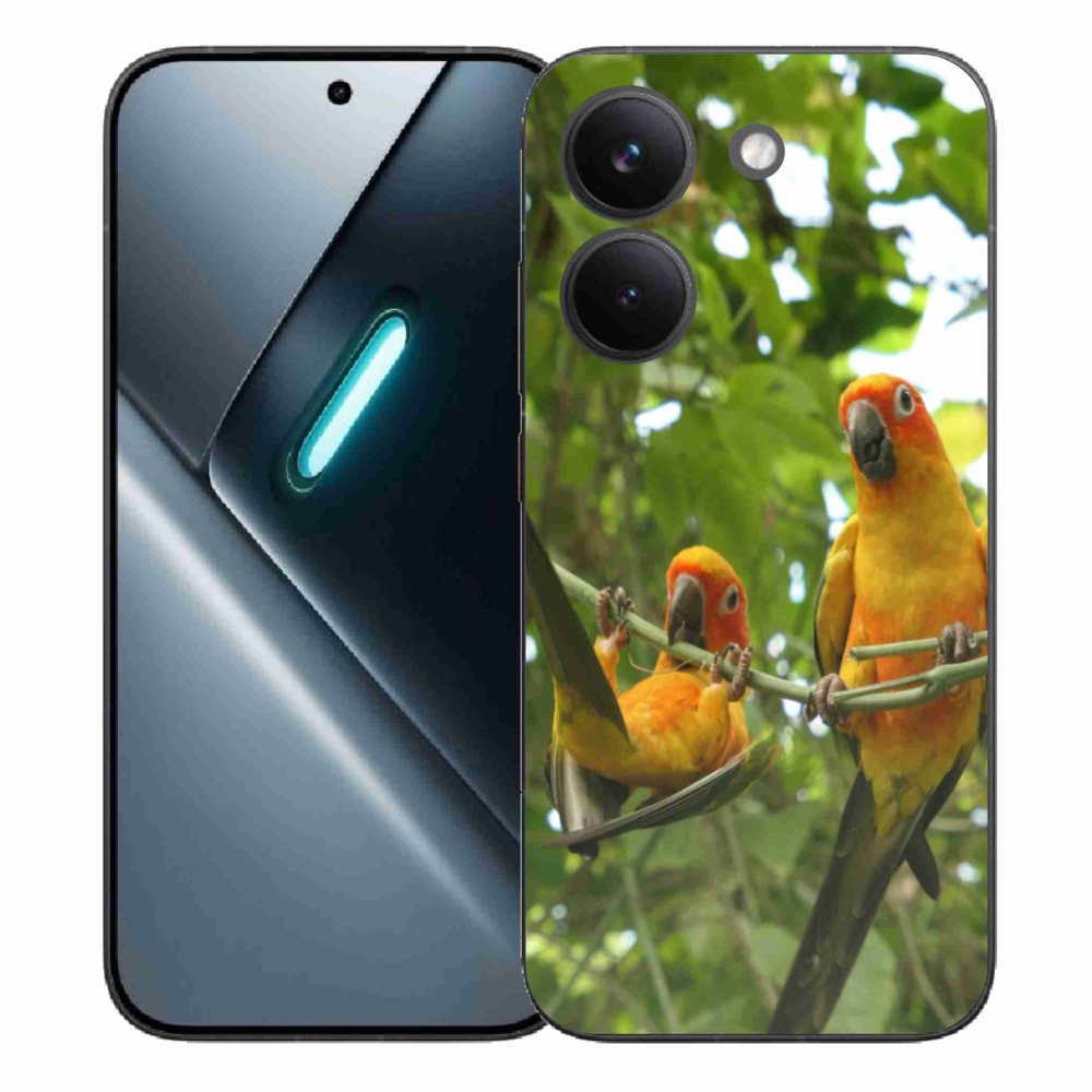 Gél borítás mmCase a Xiaomi Poco X8 Pro számára - papagájok aratingy