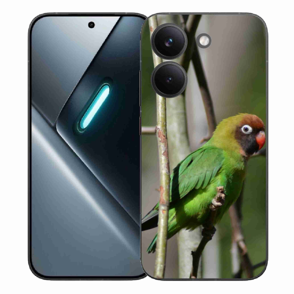 Gél borítás mmCase a Xiaomi Poco X8 Pro számára - papagáj agapornis