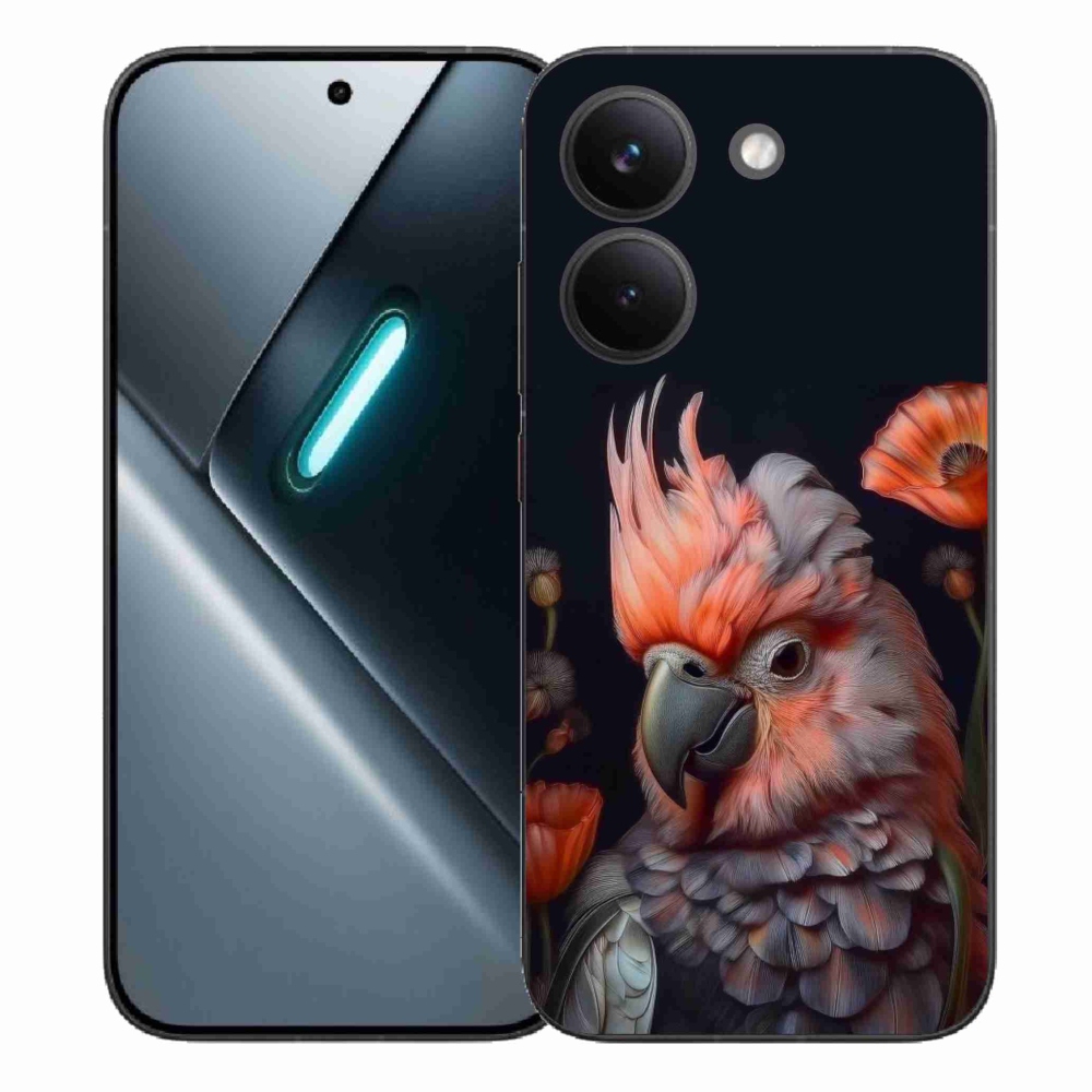Gél borítás mmCase a Xiaomi Poco X8 Pro számára - papagáj kakadu színekben