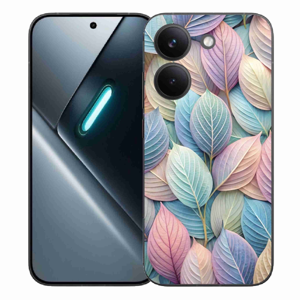 Gél borítás mmCase a Xiaomi Poco X8 Pro számára - pasztell levelek