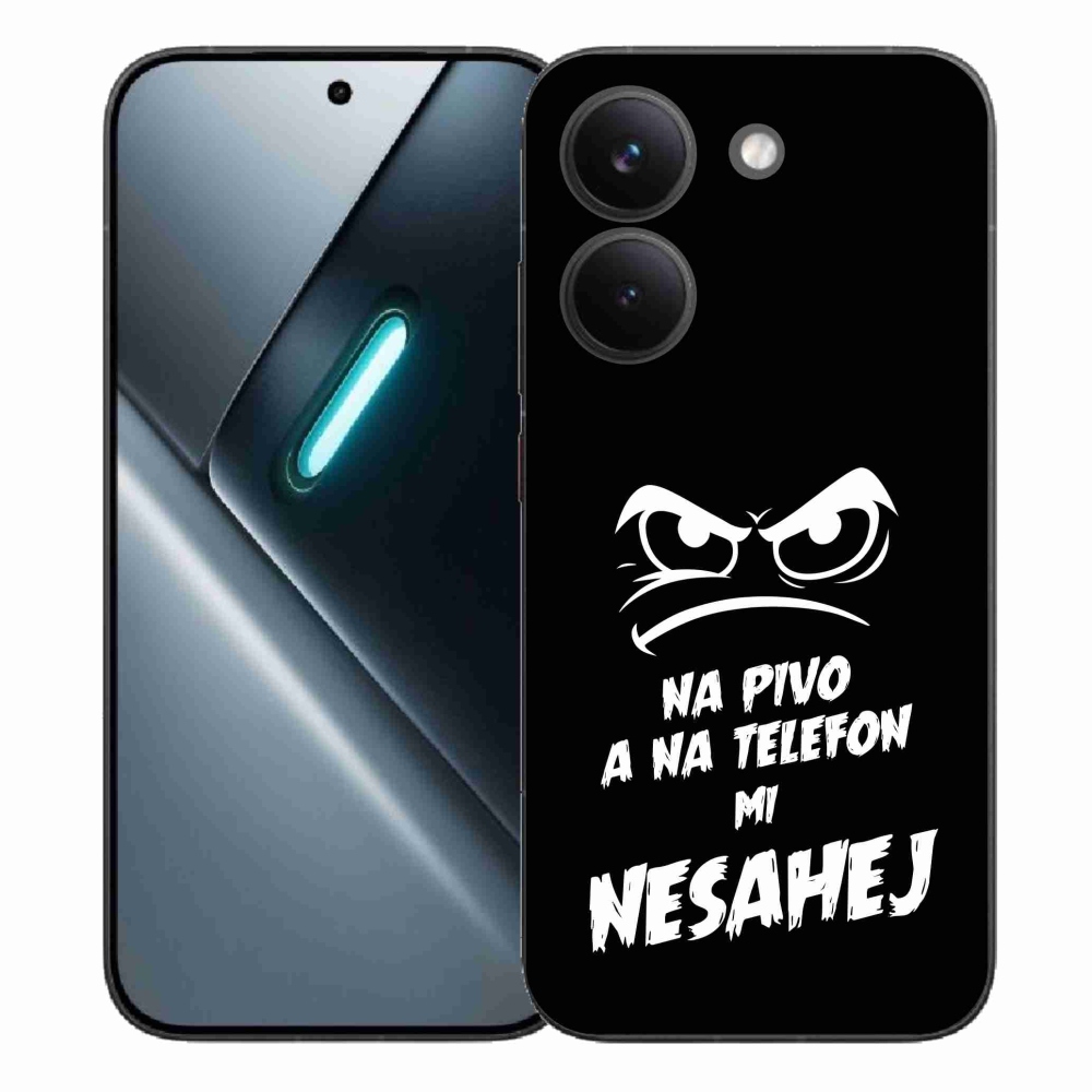 Gél borítás mmCase a Xiaomi Poco X8 Pro számára - sör motívum 2 fekete háttér