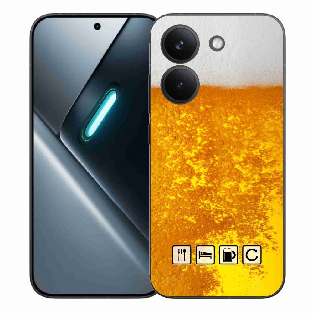 Gél borítás mmCase a Xiaomi Poco X8 Pro számára - sör motívum 3