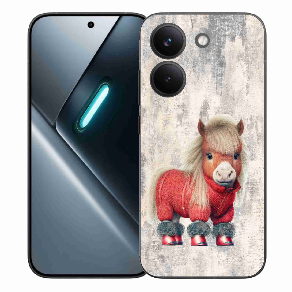 Gél borítás mmCase a Xiaomi Poco X8 Pro számára - póni pulóverben