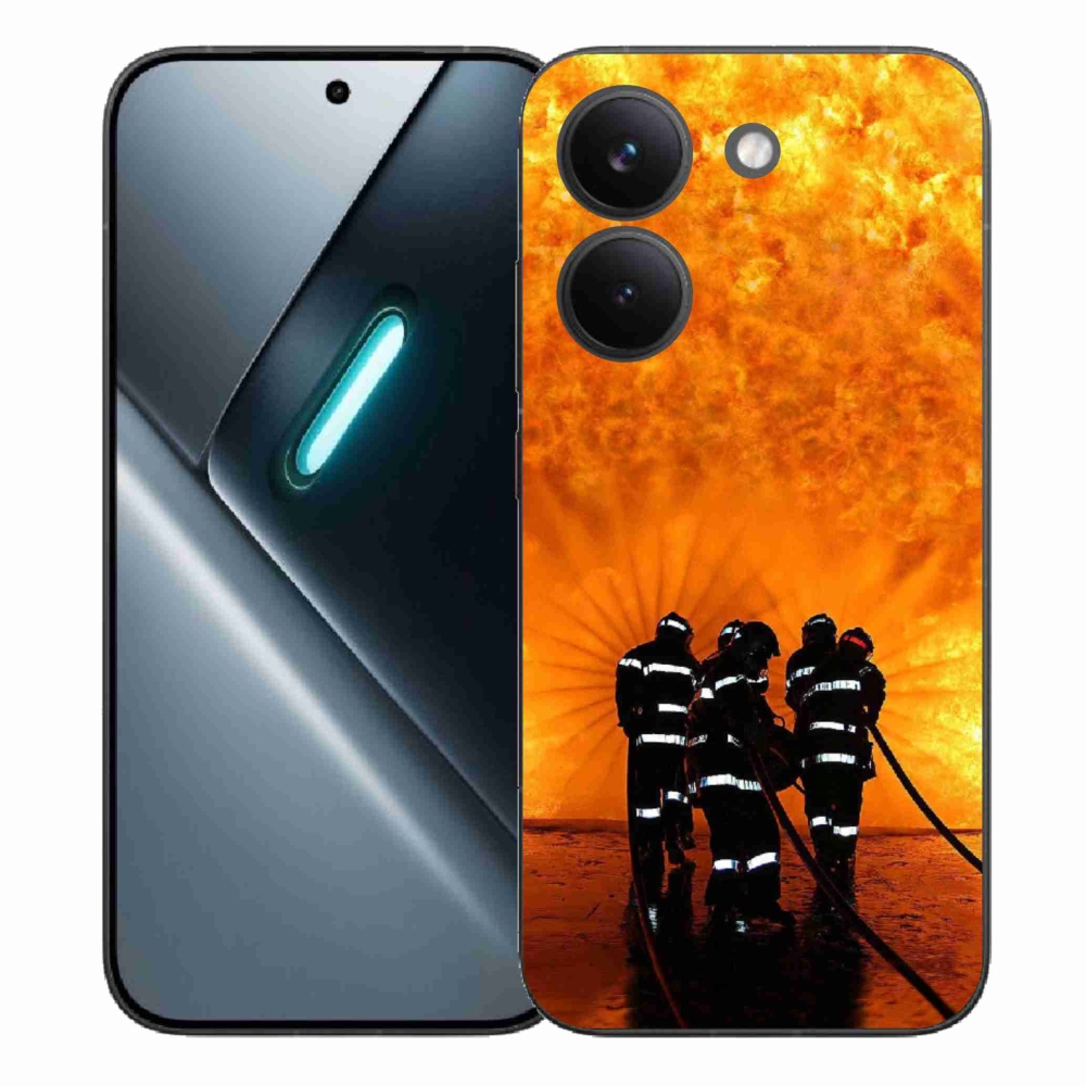 Gél borítás mmCase a Xiaomi Poco X8 Pro számára - tűz