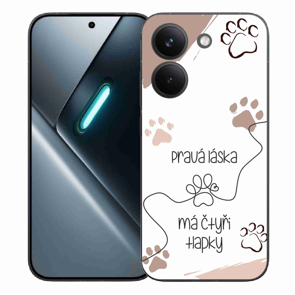 Gél borítás mmCase a Xiaomi Poco X8 Pro készülékhez - kutya motívum 1 fehér háttér