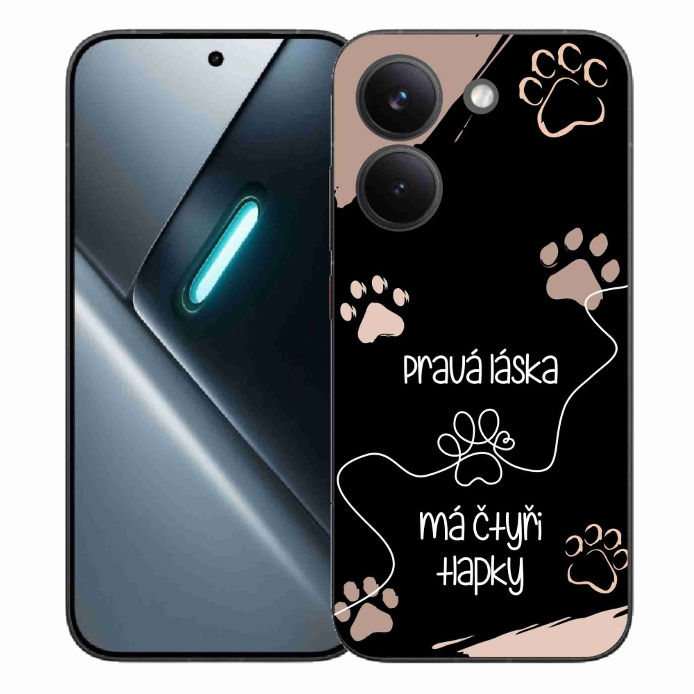 Gél borítás mmCase a Xiaomi Poco X8 Pro készülékhez - kutya motívum 1 fekete háttér