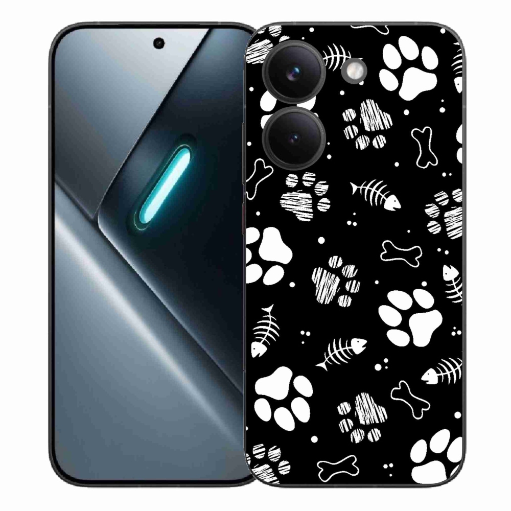 Gél borítás mmCase a Xiaomi Poco X8 Pro számára - kutyamancsok