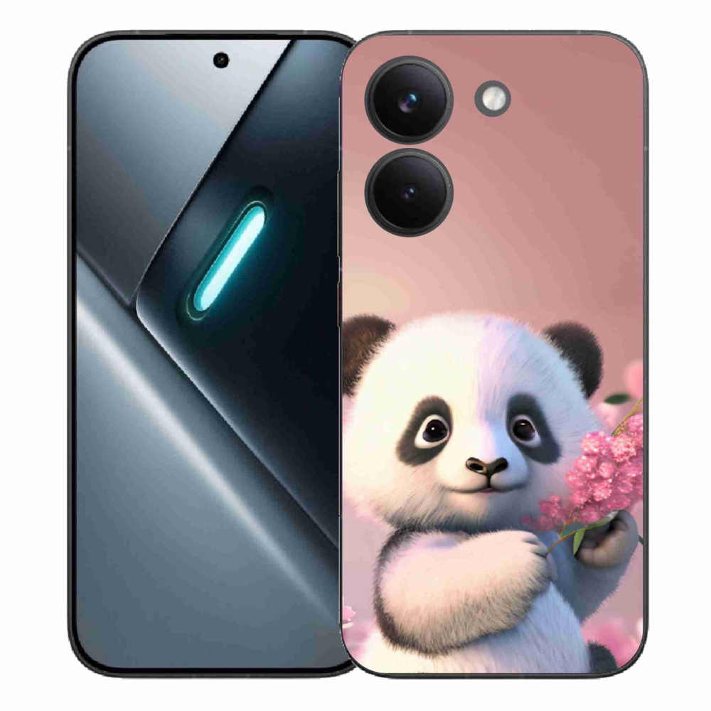 Gél borítás mmCase a Xiaomi Poco X8 Pro számára - aranyos panda