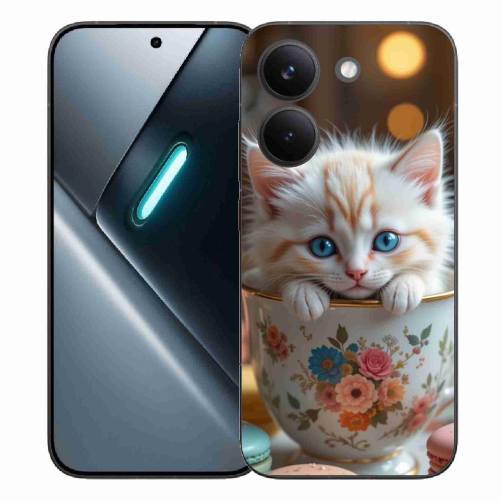 Gél borítás mmCase a Xiaomi Poco X8 Pro számára - aranyos cica 6