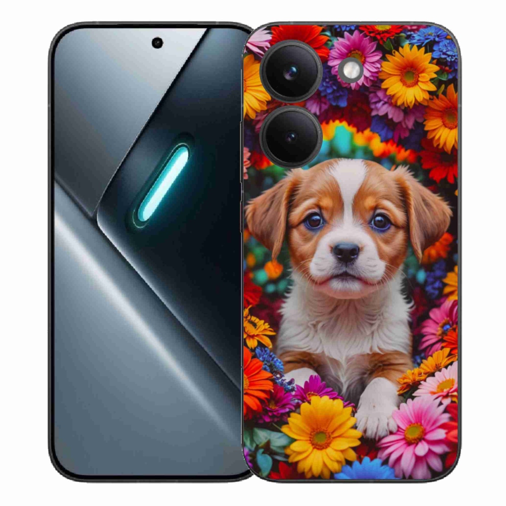 Gél borítás mmCase a Xiaomi Poco X8 Pro számára - aranyos kiskutya