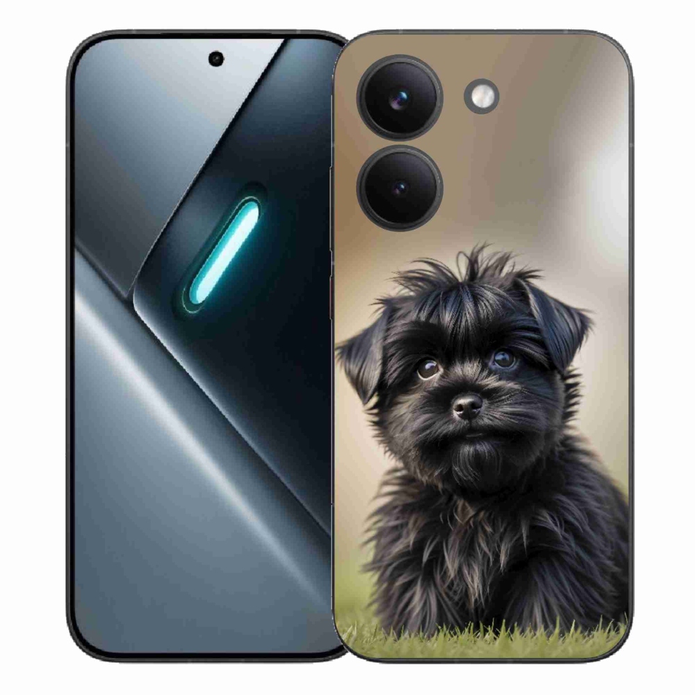 Gél borítás mmCase a Xiaomi Poco X8 Pro számára - aranyos fekete kutya