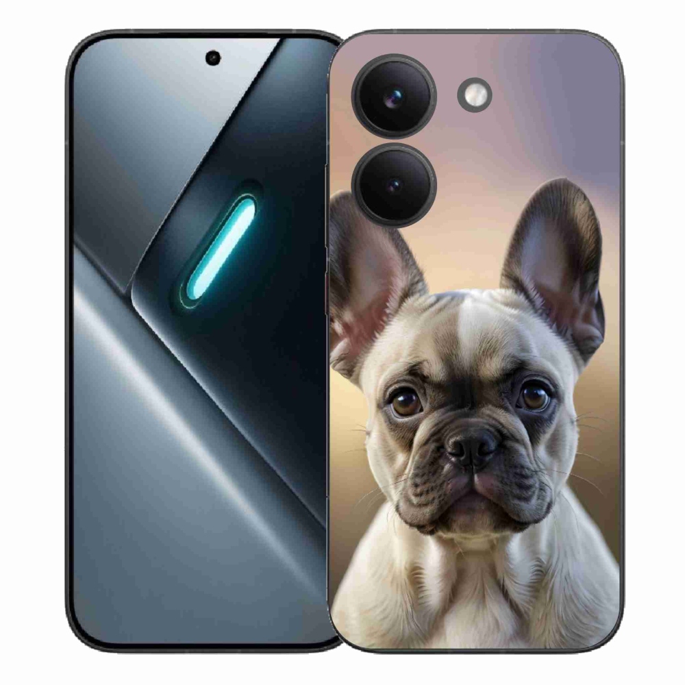 Gél borítás mmCase a Xiaomi Poco X8 Pro számára - aranyos francia bulldog