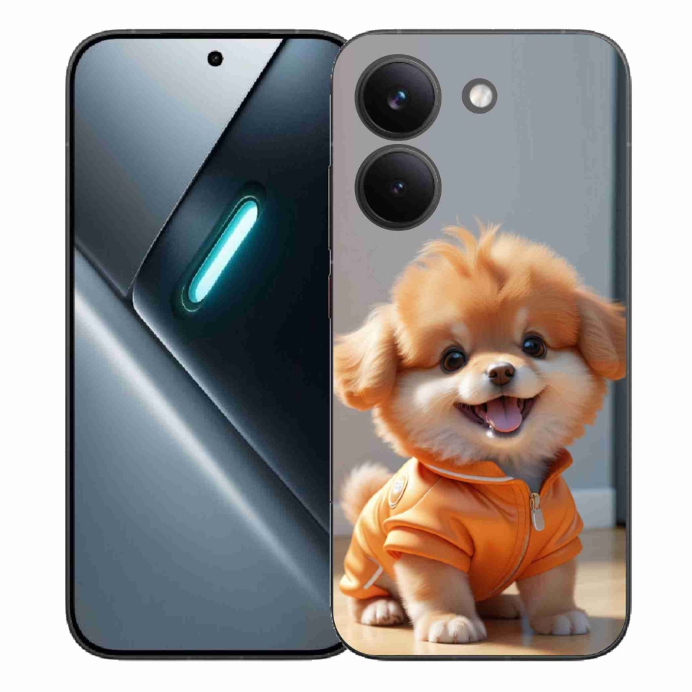Gél borítás mmCase a Xiaomi Poco X8 Pro számára - aranyos pomerániai pulóverben