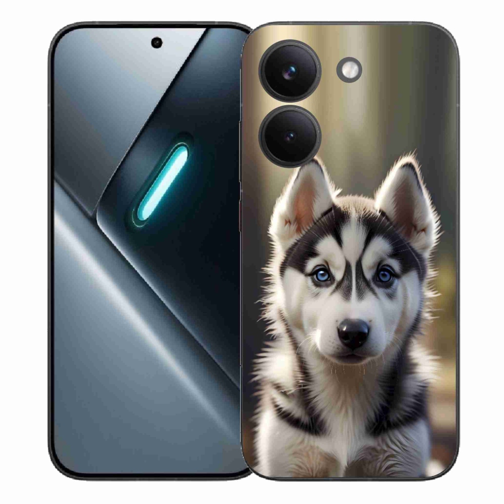 Gél borítás mmCase a Xiaomi Poco X8 Pro számára - aranyos szibériai husky