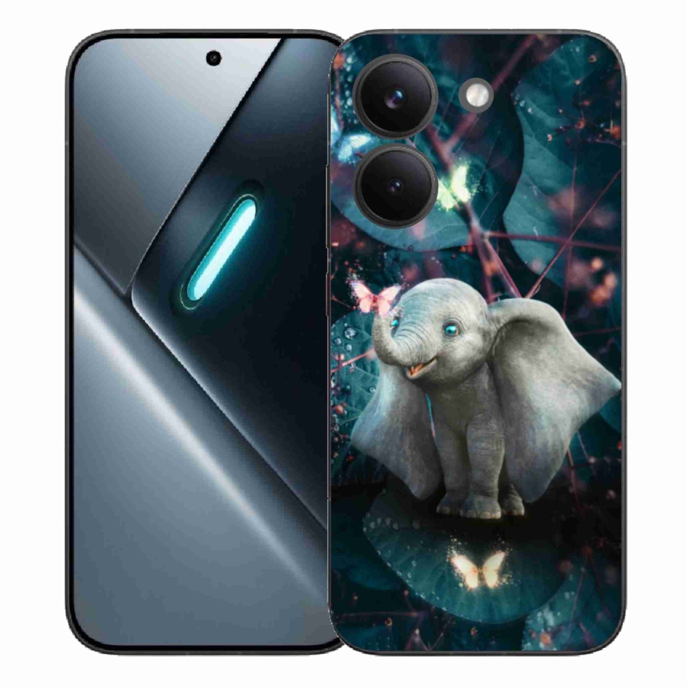 Gél borítás mmCase a Xiaomi Poco X8 Pro számára - aranyos elefánt