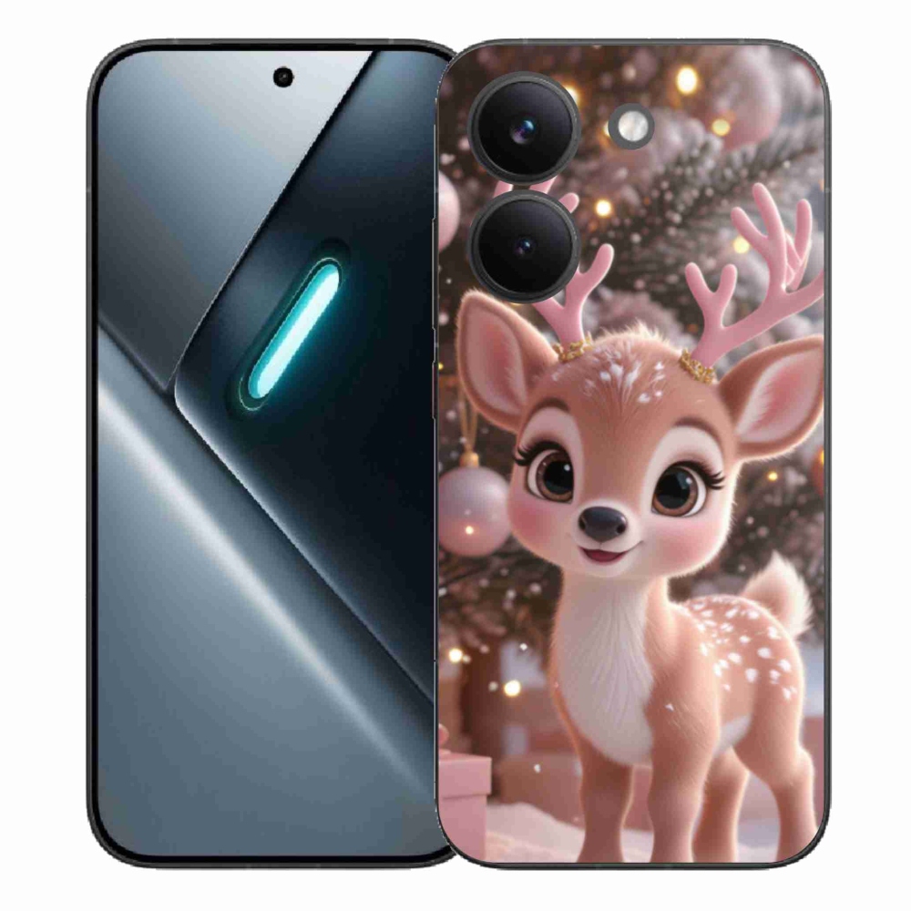 Gél borítás mmCase a Xiaomi Poco X8 Pro számára - aranyos rénszarvas