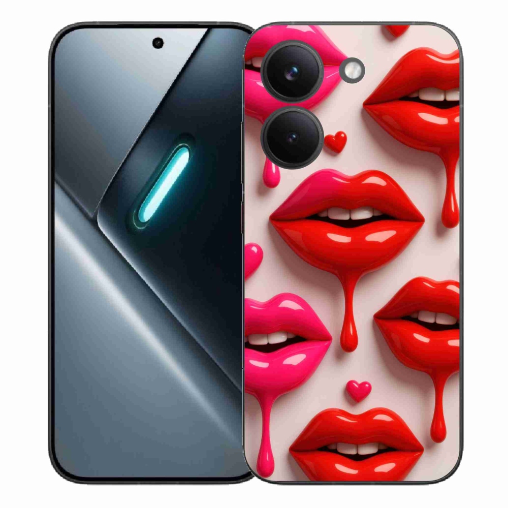 Gél borítás mmCase a Xiaomi Poco X8 Pro számára - ajkak 2