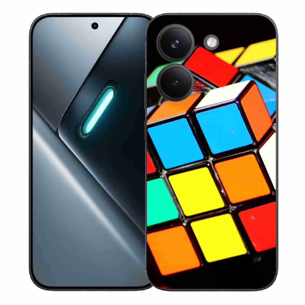 Gél borítás mmCase a Xiaomi Poco X8 Pro számára - Rubik-kocka