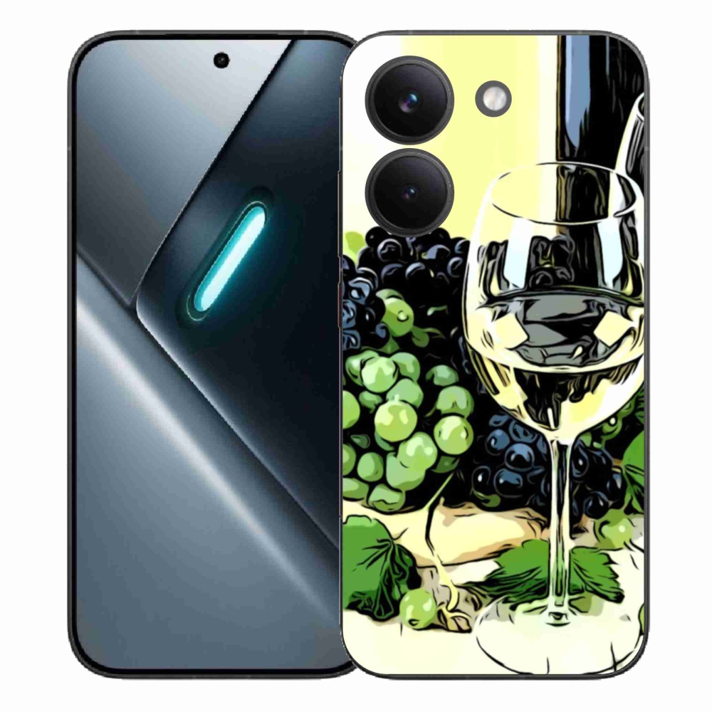 Gél borítás mmCase a Xiaomi Poco X8 Pro számára - pohár bor