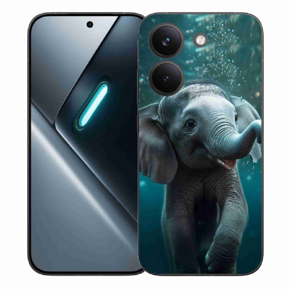 Gél borítás mmCase a Xiaomi Poco X8 Pro számára - elefánt a víz alatt