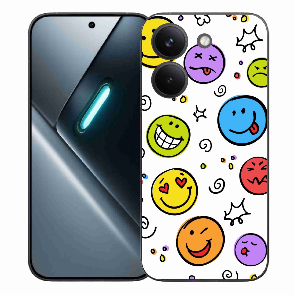 Gél borítás mmCase a Xiaomi Poco X8 Pro számára - smiley-k