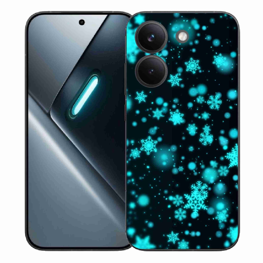 Gél borítás mmCase a Xiaomi Poco X8 Pro számára - hópelyhek 1