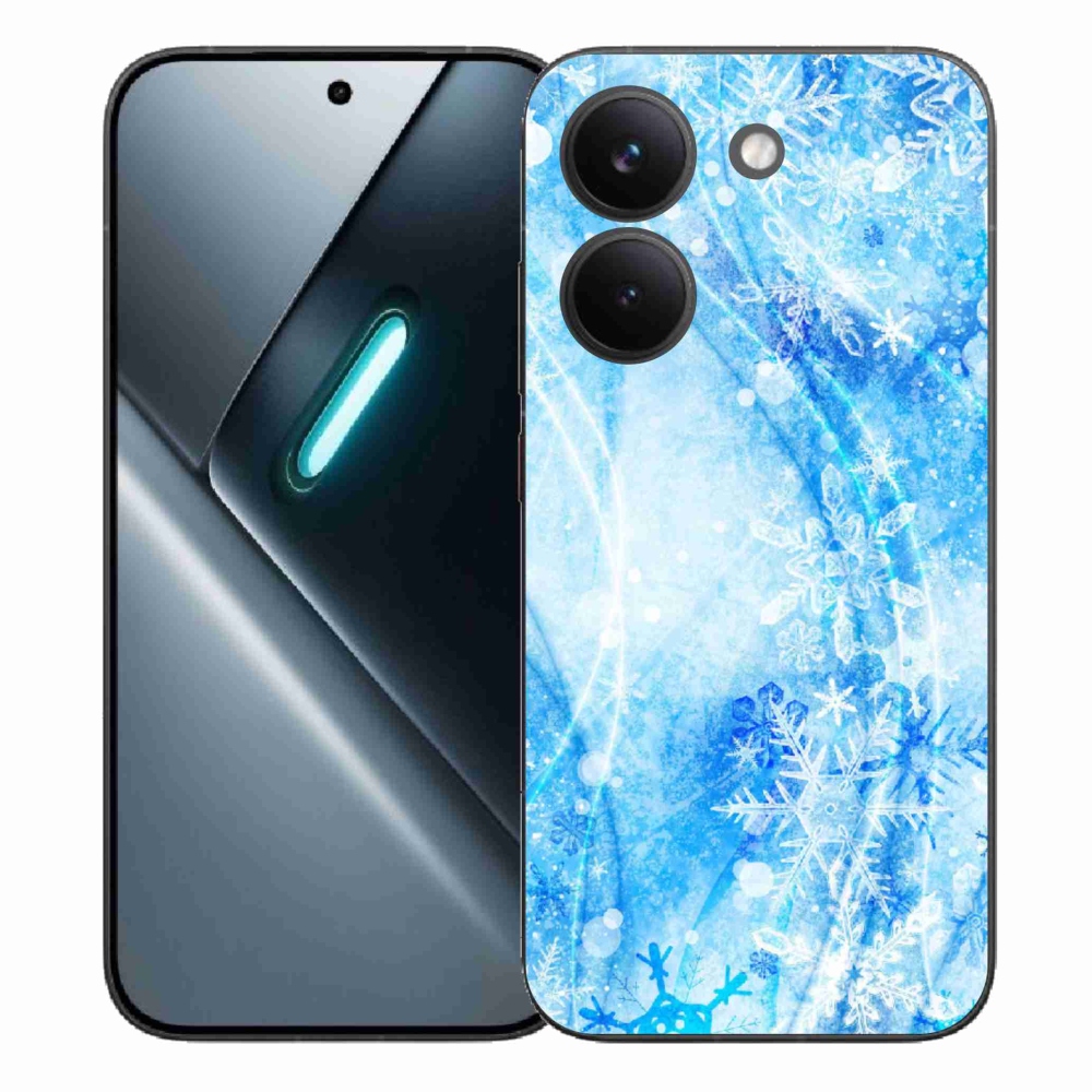 Gél borítás mmCase a Xiaomi Poco X8 Pro számára - hópelyhek