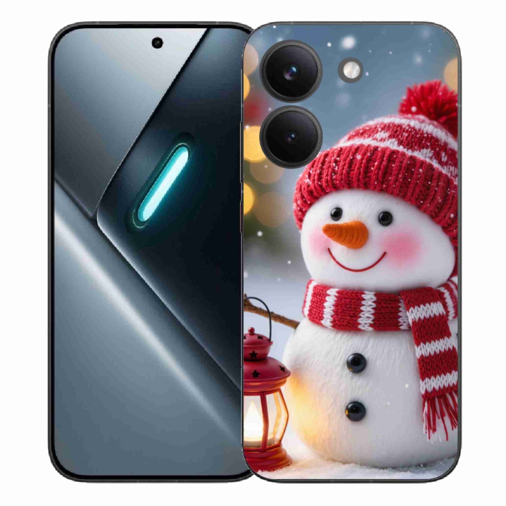 Gél borítás mmCase a Xiaomi Poco X8 Pro számára - hóember 2