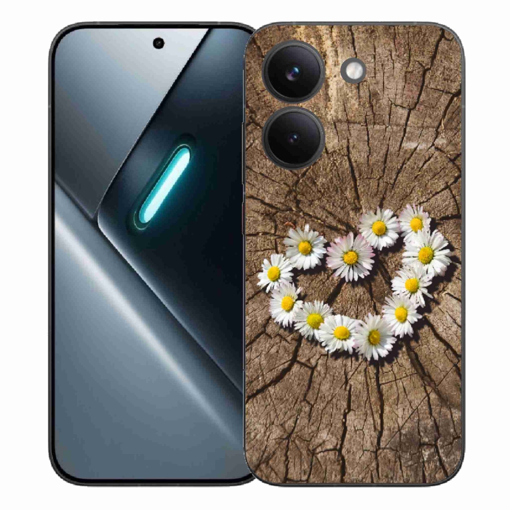 Gél borítás mmCase a Xiaomi Poco X8 Pro számára - százszorszépek szíve