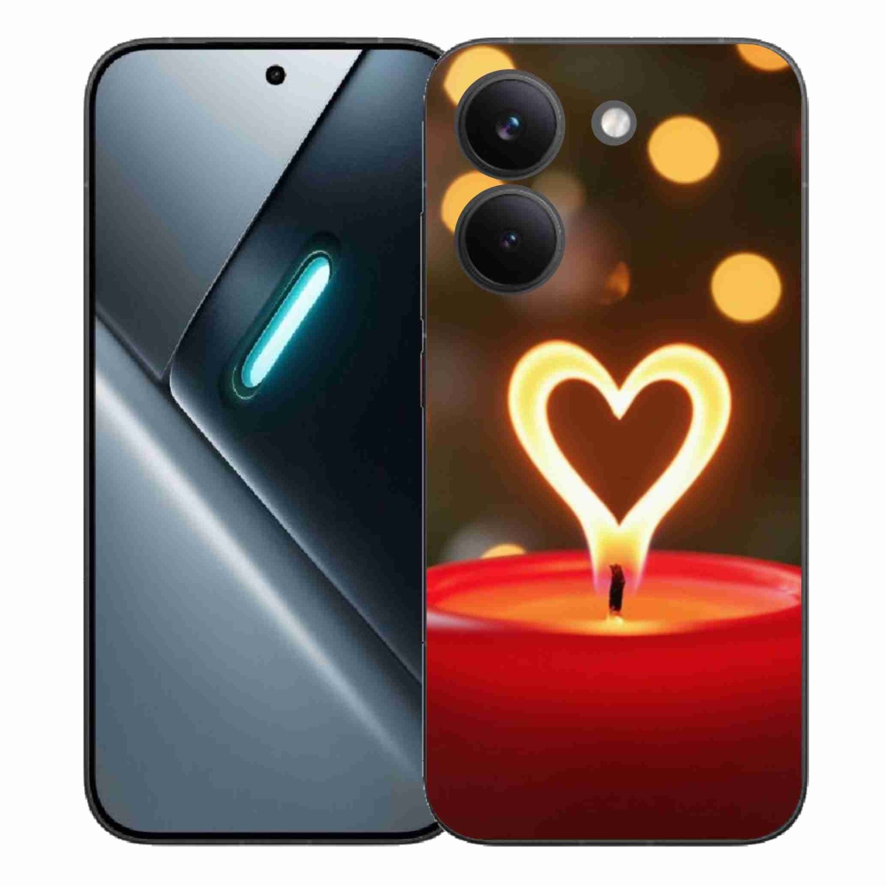 Gél borítás mmCase a Xiaomi Poco X8 Pro számára - a láng szíve