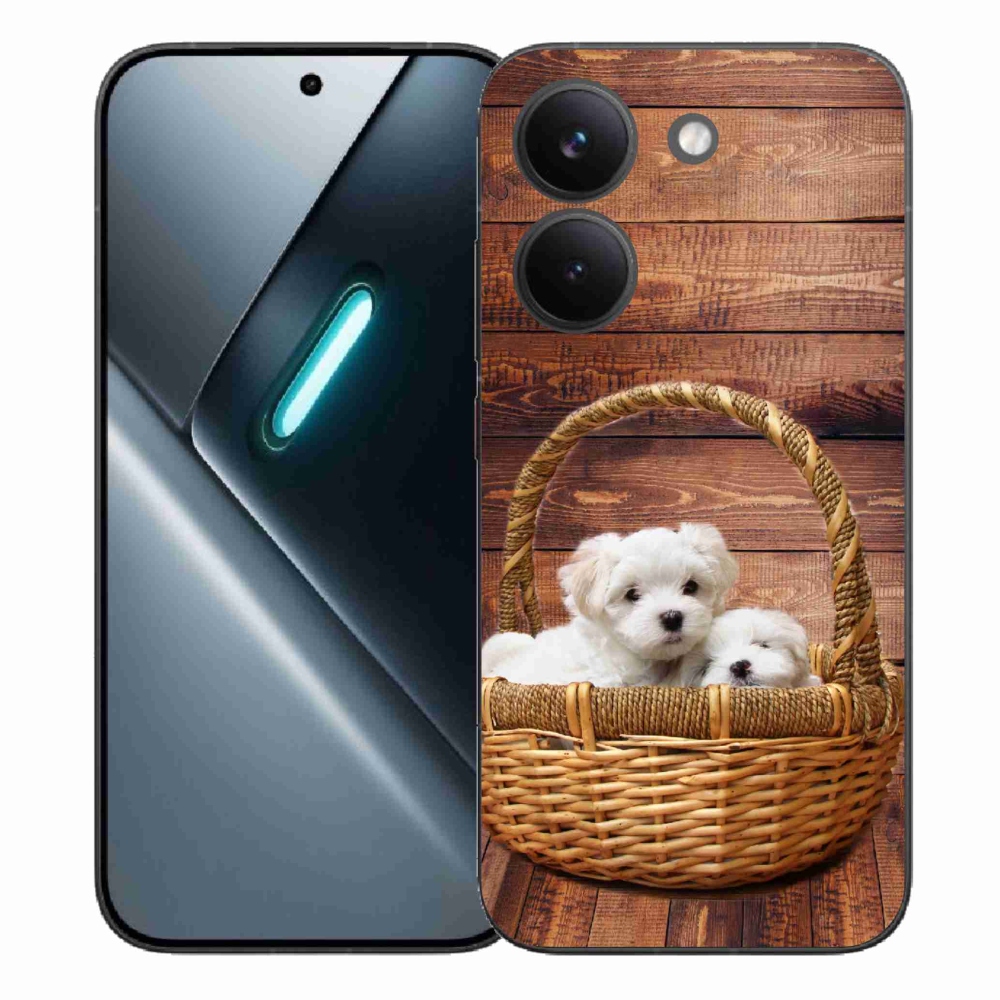 Gél borítás mmCase a Xiaomi Poco X8 Pro számára - kölyökkutyák