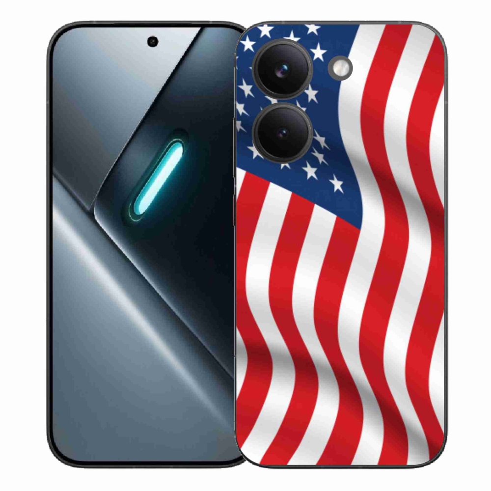 Gél borítás mmCase a Xiaomi Poco X8 Pro számára - amerikai zászló