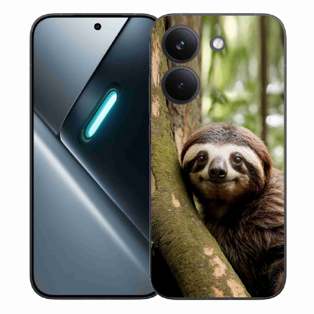 Gél borítás mmCase a Xiaomi Poco X8 Pro számára - mosolygó lajhár