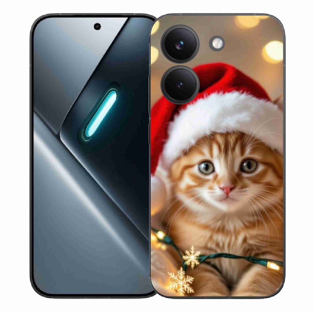 Gél borítás mmCase a Xiaomi Poco X8 Pro számára - Karácsonyi cica