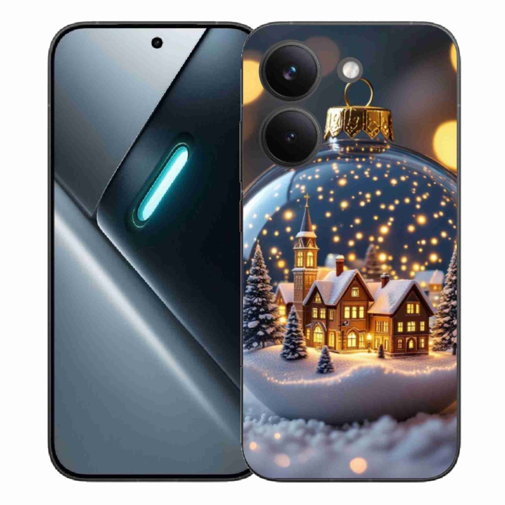 Gél borítás mmCase a Xiaomi Poco X8 Pro számára - Karácsonyi golyók 4