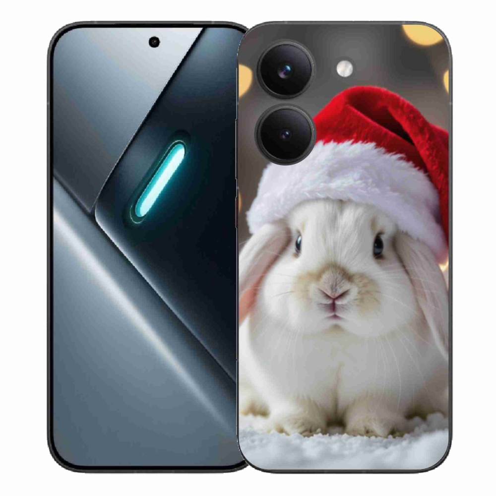 Gél borítás mmCase a Xiaomi Poco X8 Pro számára - karácsonyi nyuszi